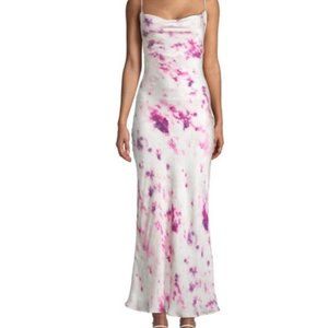 Bardot Pink and White Slip Dress